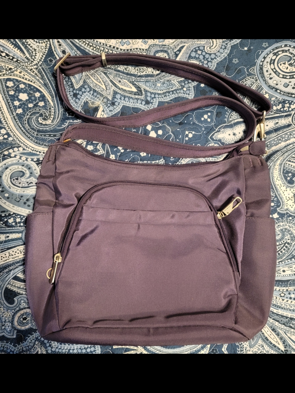 Baggallini Plum Shoulder Crossbody Bag